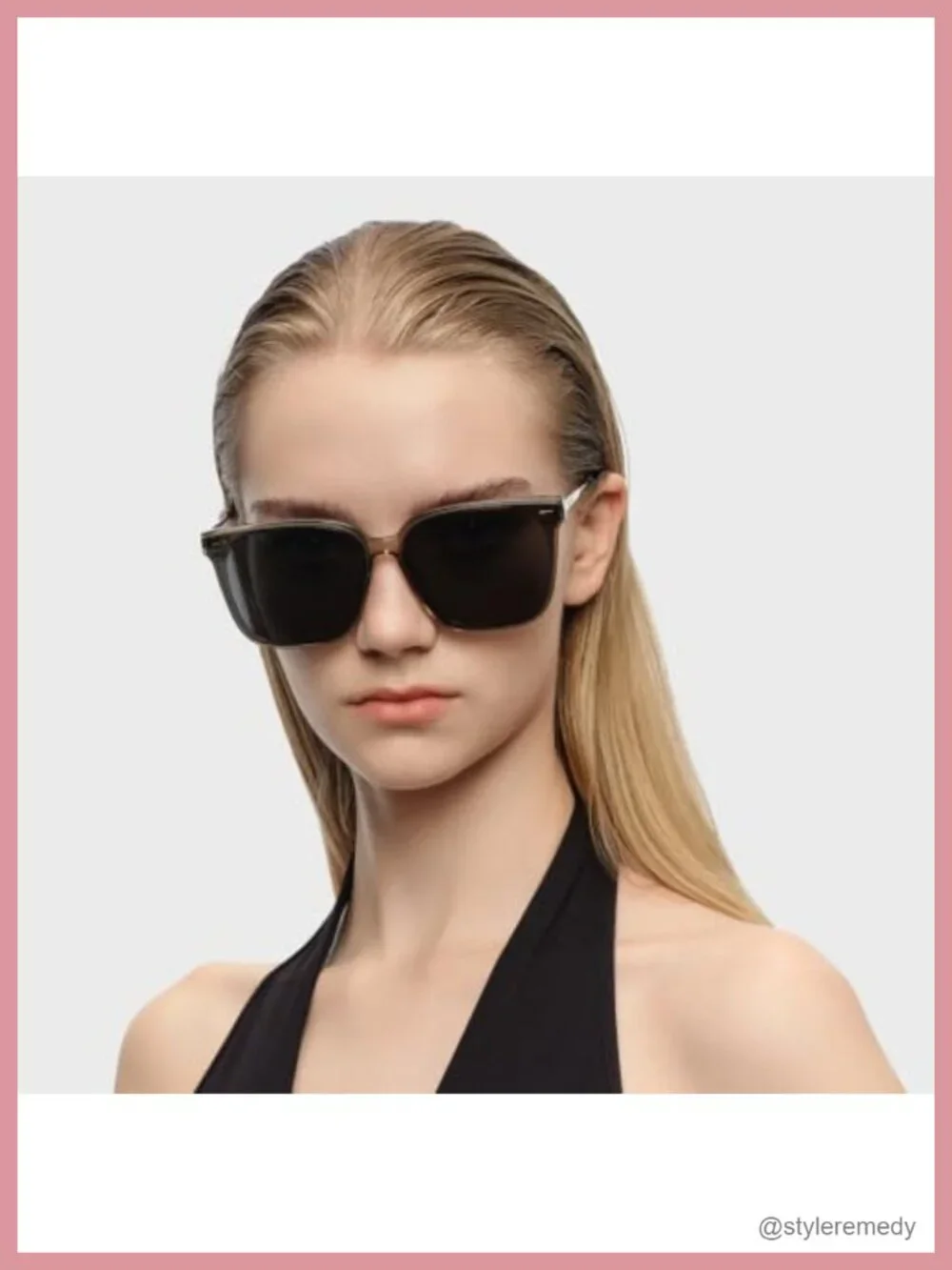 Retro Square Polarized Oversized Sunglasses UV400 Protection for Women Men